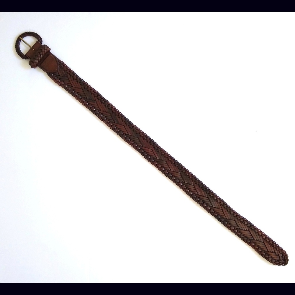 Braided leather belt - Picture 2 of 4